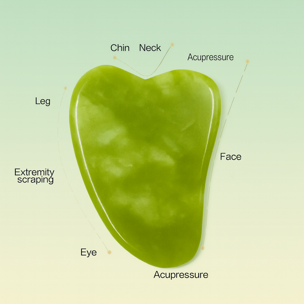 Gua Sha Stone – Jade Facial Massage Tool for Anti-Aging & Lymphatic Drainage