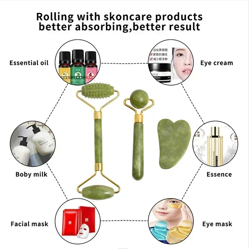 Jade Gua Sha Set