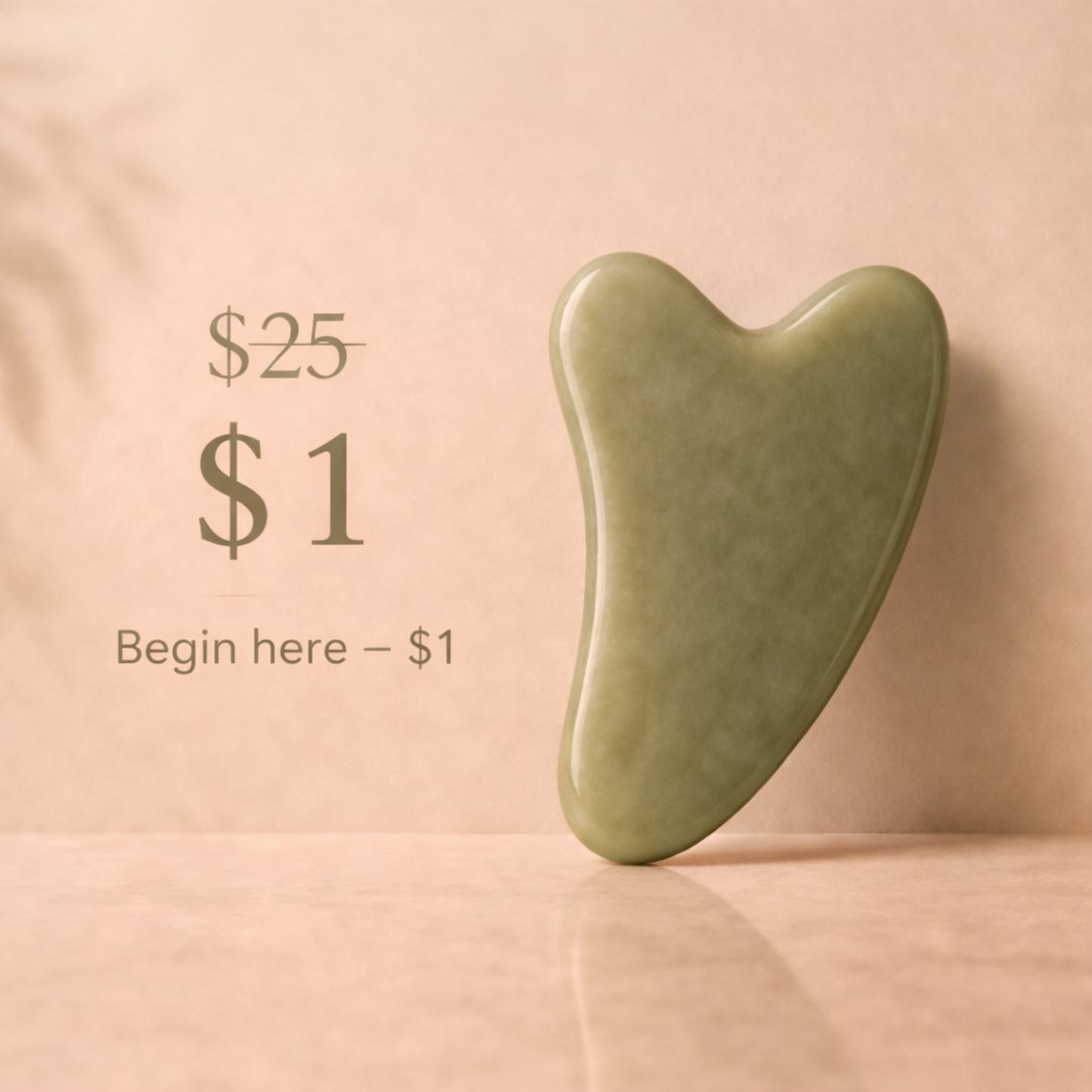 Gua Sha Stone – Jade Facial Massage Tool for Anti-Aging & Lymphatic Drainage