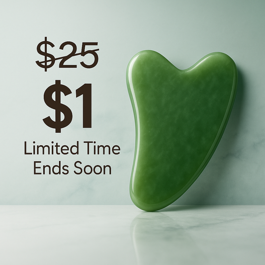 Gua Sha Stone – Jade Facial Massage Tool for Anti-Aging & Lymphatic Drainage